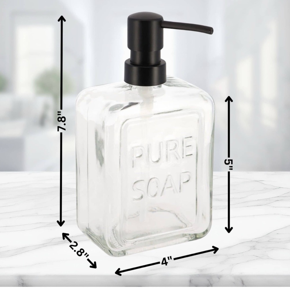 Target Clear Glass Liquid Soap Dispenser - Picture 3 of 3